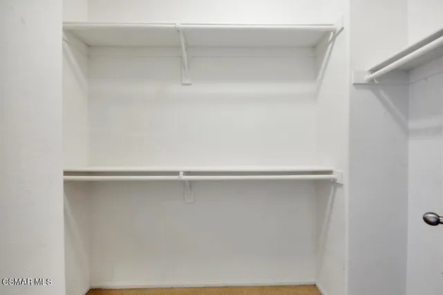 a close view of closet