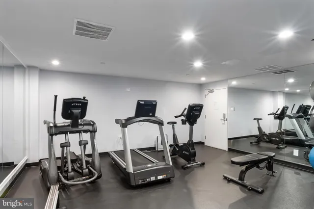 a front view of a building