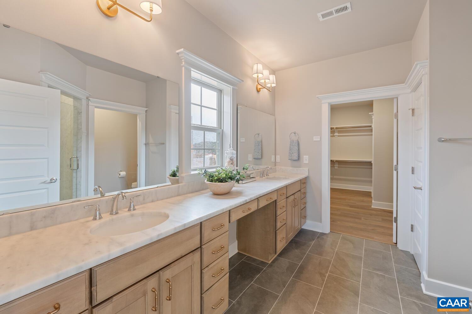 4 Jarmans Gap Road, Unit LOT 4 JARMANS GAP Crozet, VA 22932 - Photo 33 of 47 a bathroom with a granite countertop sink and a mirror