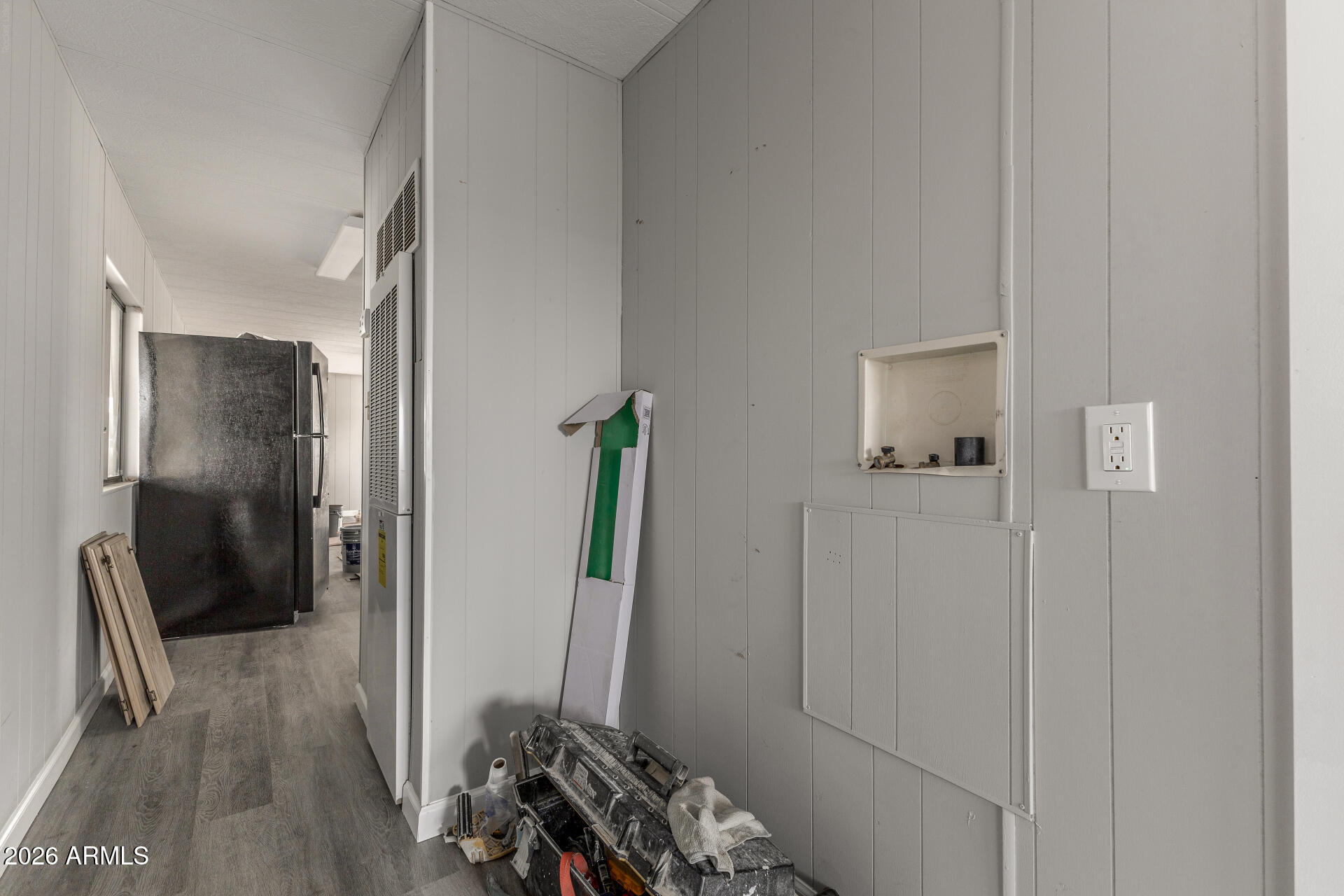 9302 East Broadway Road, Unit 155 Mesa, AZ 85208 - Photo 23 of 26 a view of hallway with wooden floor