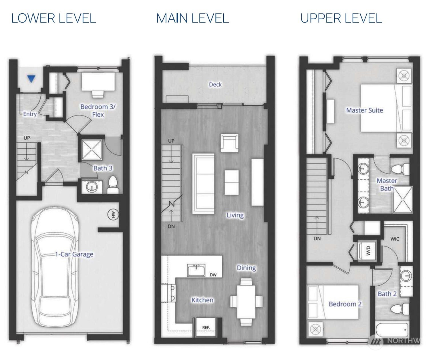 8554 22nd Place Northeast Seattle, WA 98115 - Photo 35 of 35 a picture of a bathroom with a toilet sitting next to a shower