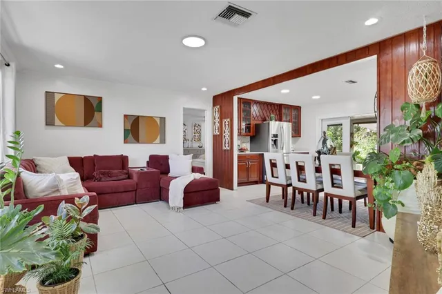 a kitchen with a stove and a microwave