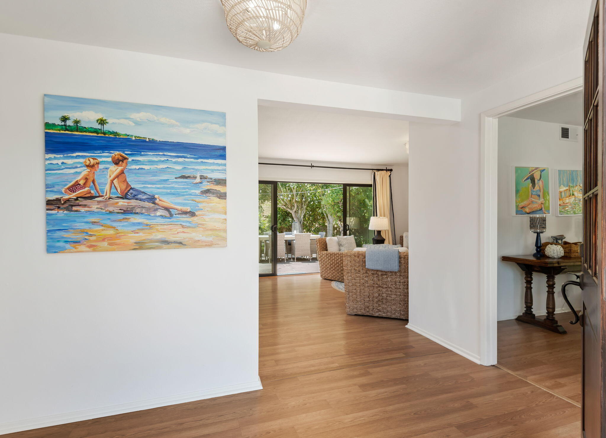 1102 Plaza Del Monte Santa Barbara, CA 93101 - Photo 3 of 53 a living room with furniture and a painting on the wall