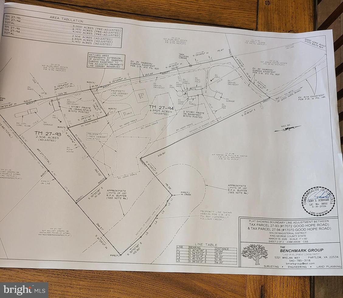 17070 Good Hope Road King George, VA 22485 - Photo 40 of 41 updated property survey