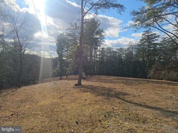 a view of a backyard of the house