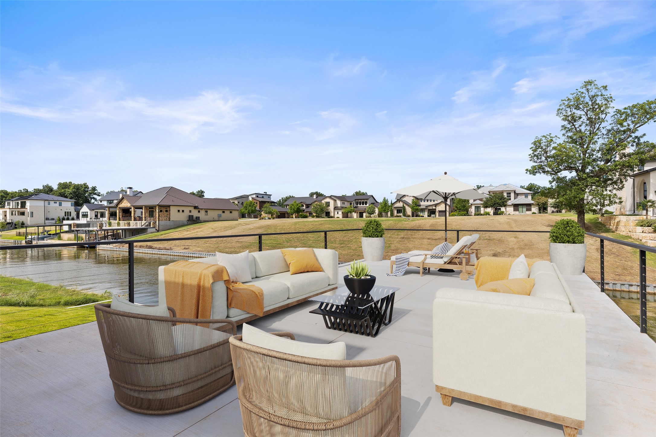 117 Hannahs Way Burnet, TX 78611 - Photo 5 of 28 a view of a lake with couches