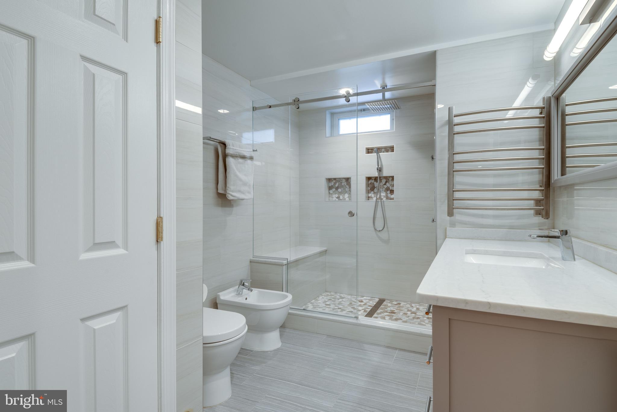 12368 Brown Fox Way Reston, VA 20191 - Photo 50 of 67 Lower Level Bathroom with Custom Vanity