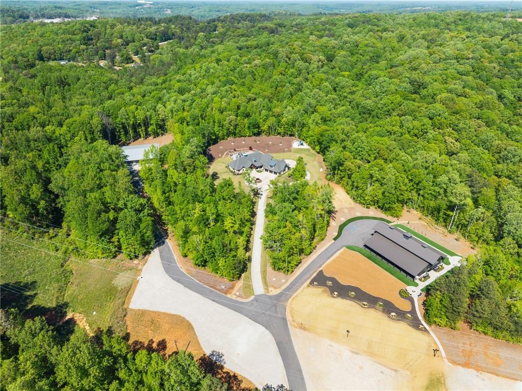 3263 Tanners Mill Road Gainesville, GA 30507 - Photo 178 of 197 an aerial view of a house with a yard and trees all around