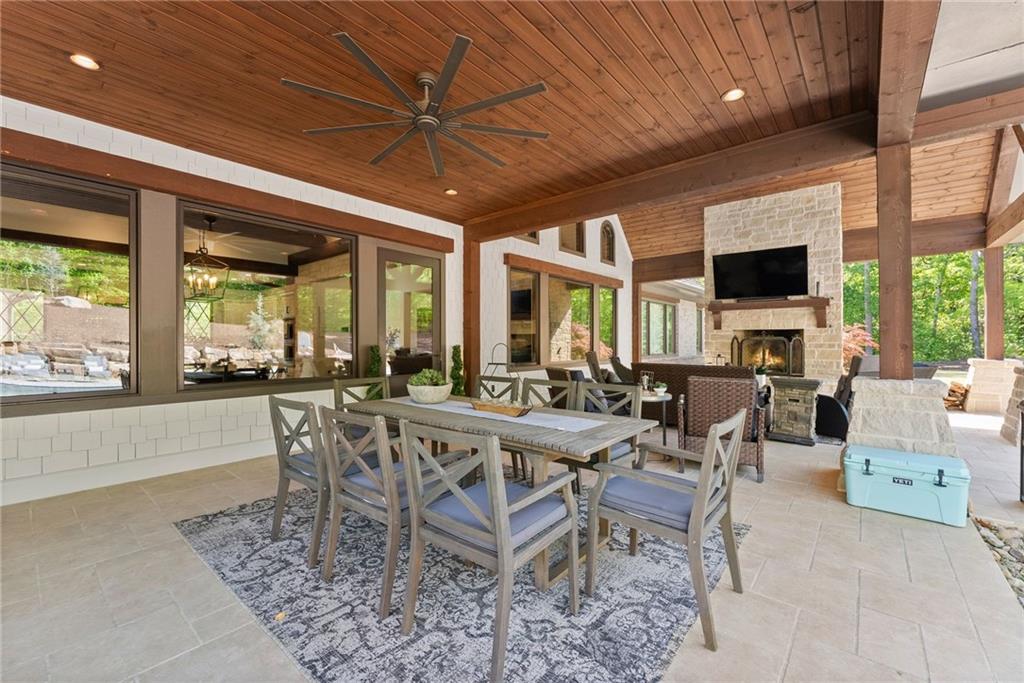 3263 Tanners Mill Road Gainesville, GA 30507 - Photo 70 of 197 a view of a dining room with furniture window and outside view