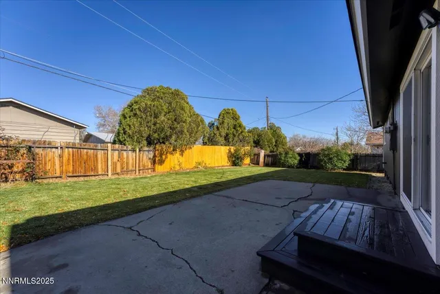 a view of a yard with an outdoor space