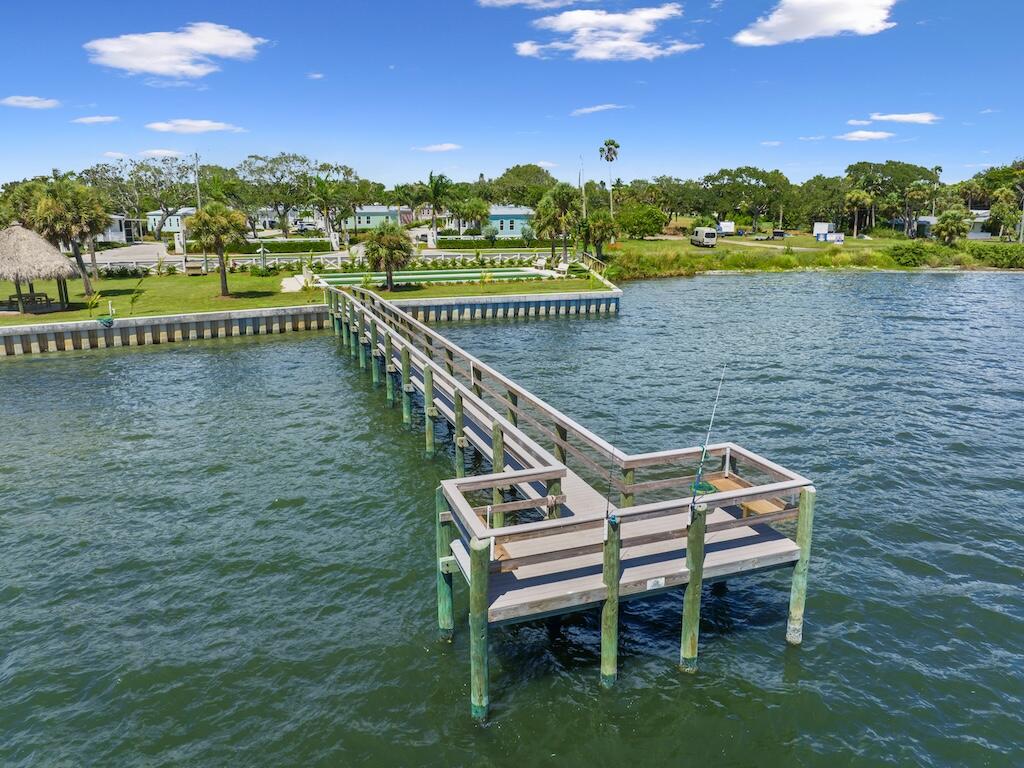 12939 North Indian River Drive, Unit 1 Sebastian, FL 32958 - Photo 33 of 46 a view of a lake with a terrace