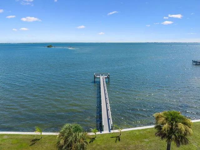 a view of a terrace with a lake