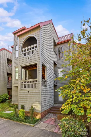 a front view of a building