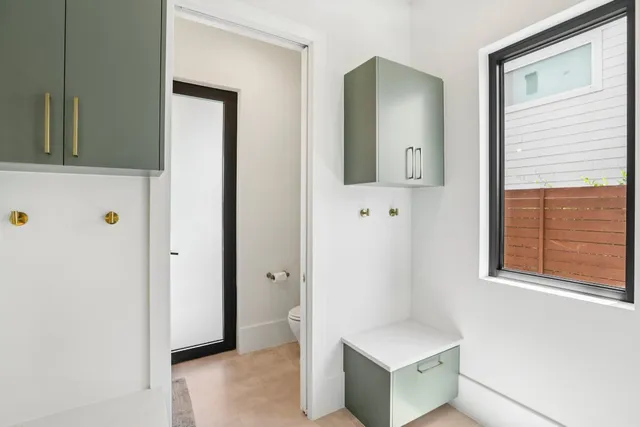 a view of an entryway with staircase