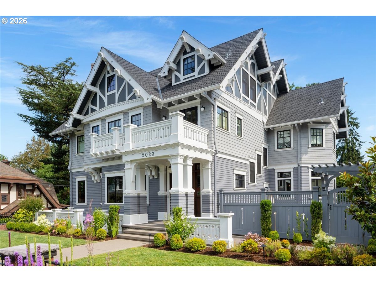 2023 Southwest Montgomery Drive Portland, OR 97201 - Photo 33 of 46 a front view of a house with garden