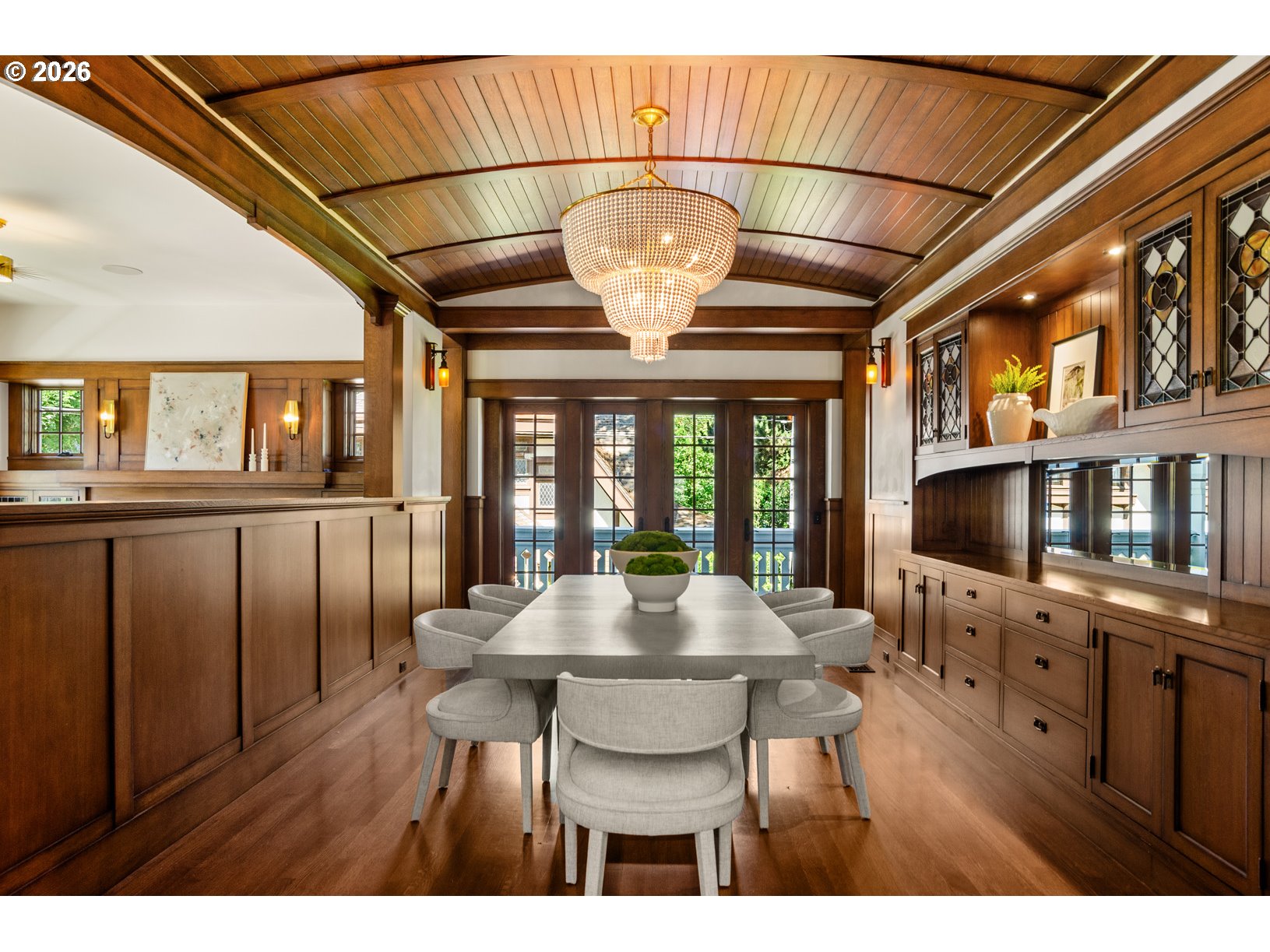 2023 Southwest Montgomery Drive Portland, OR 97201 - Photo 5 of 46 a view of a dining room with furniture window and wooden floor