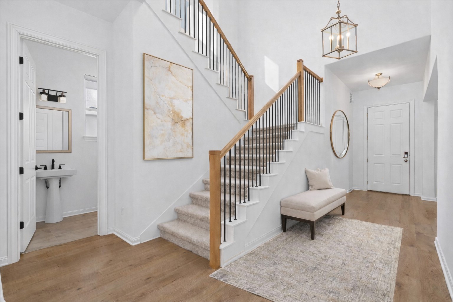 7705 Alouette Drive Austin, TX 78738 - Photo 3 of 40 a view of a hallway with seating area