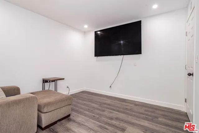 a room with a flat screen tv