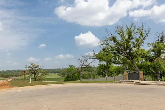 a view of a house with a yard and a large tree