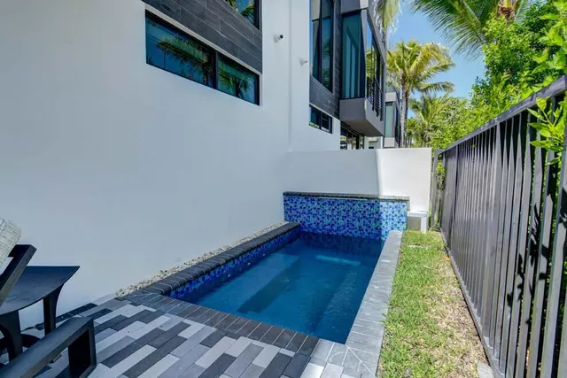 an empty room with an entryway