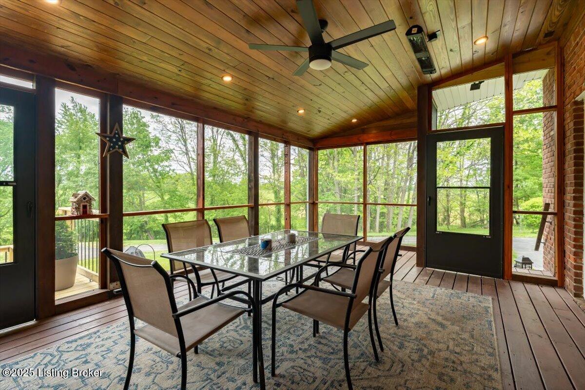 10801 Little Pond Road Goshen, KY 40026 - Photo 15 of 73 Newly renovated deck and screen porch