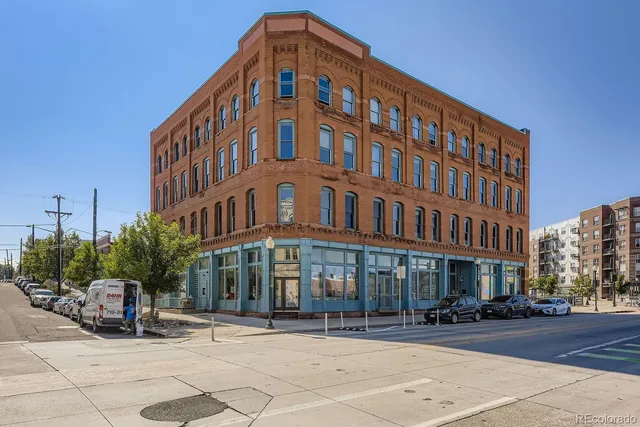 a front view of a building