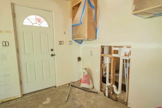 a view of storage and utility room