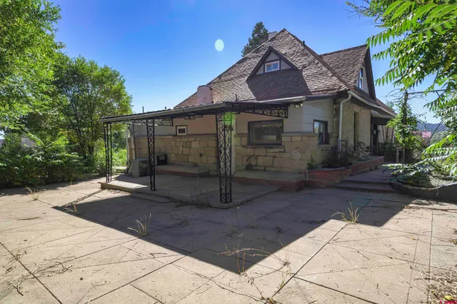 a bathroom with a door