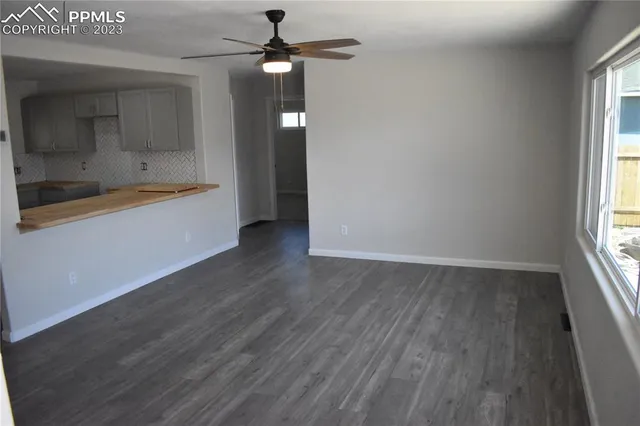 wooden floor in an empty room