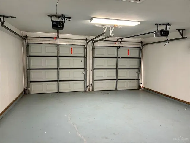 a view of a room with racks