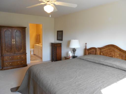21143 Deerpath Road Frankfort, IL 60423 - Photo 14 of 16 a bedroom with a bed and a chandelier