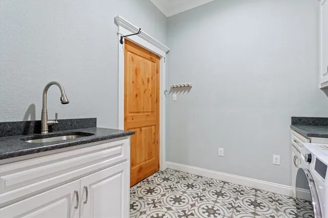 a view of kitchen cabinets