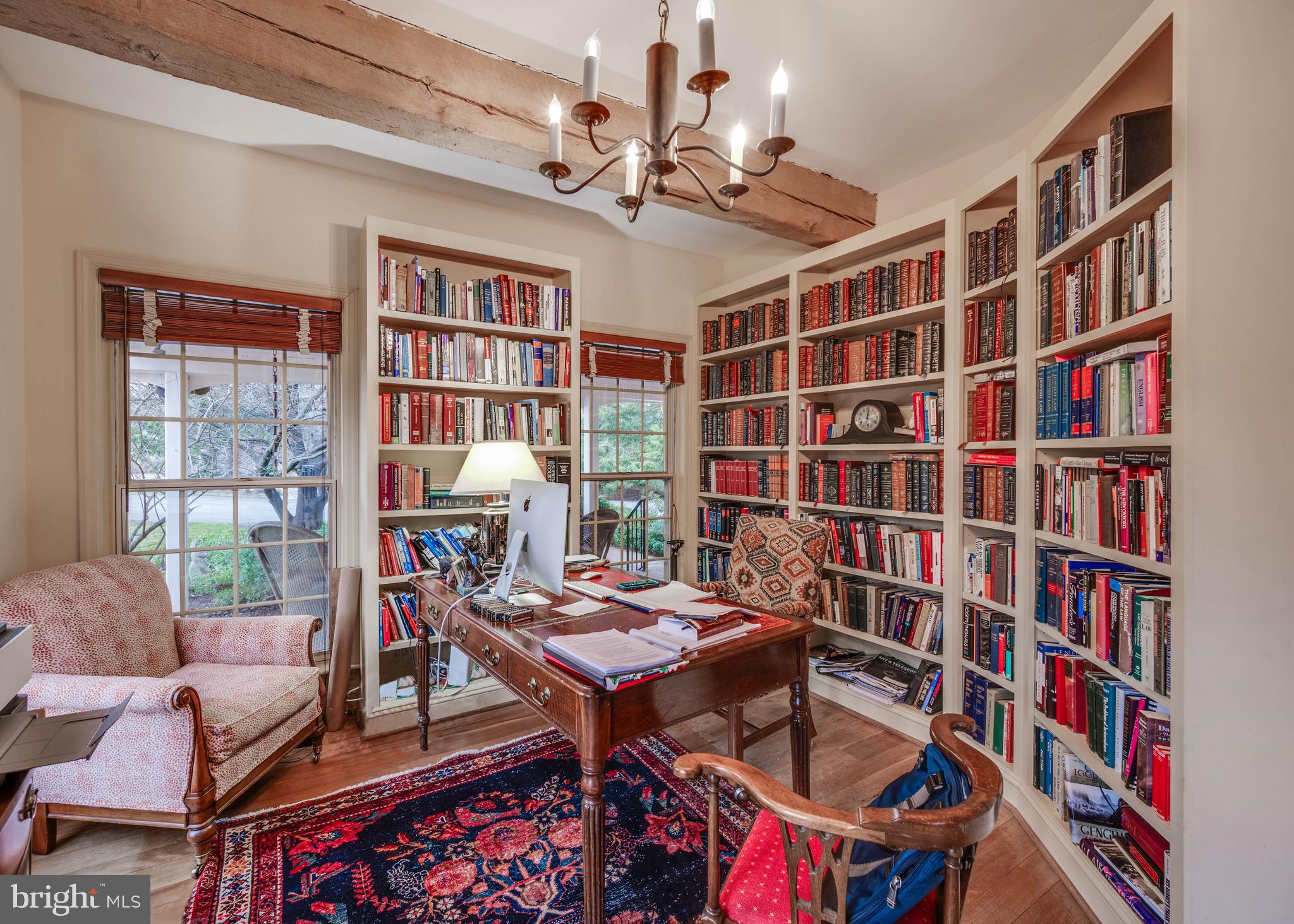 3223 Mt Zion Road Upperco, MD 21155 - Photo 35 of 65 a reading room with furniture and a bookshelf