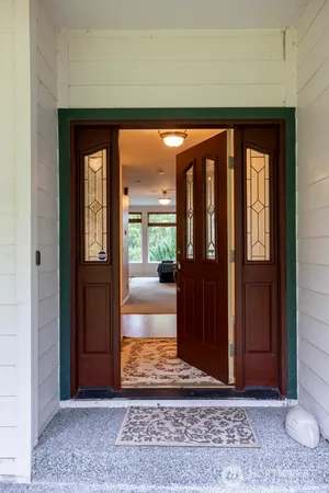 a view of an entryway door