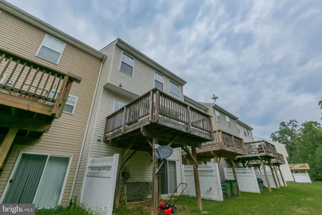 a view of a house with a deck