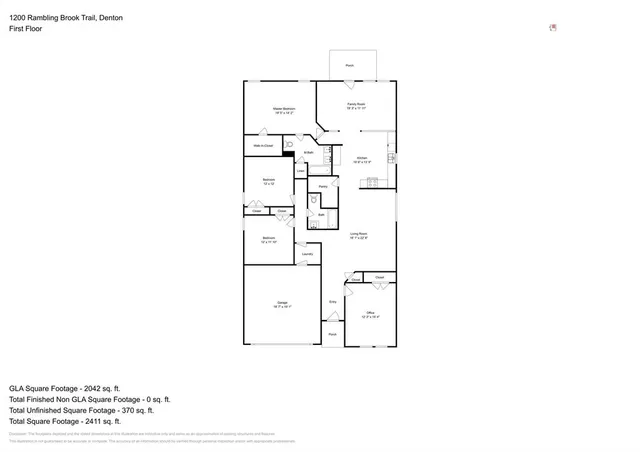 a picture of a bench in front of a gate