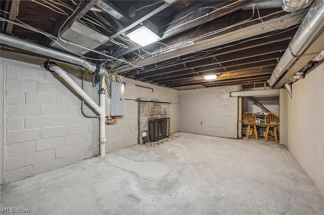 6832 Hillside Road Independence, OH 44131 - Photo 33 of 44 Unfinished additional basement space, plenty of storage or potential for additional basement finished area
