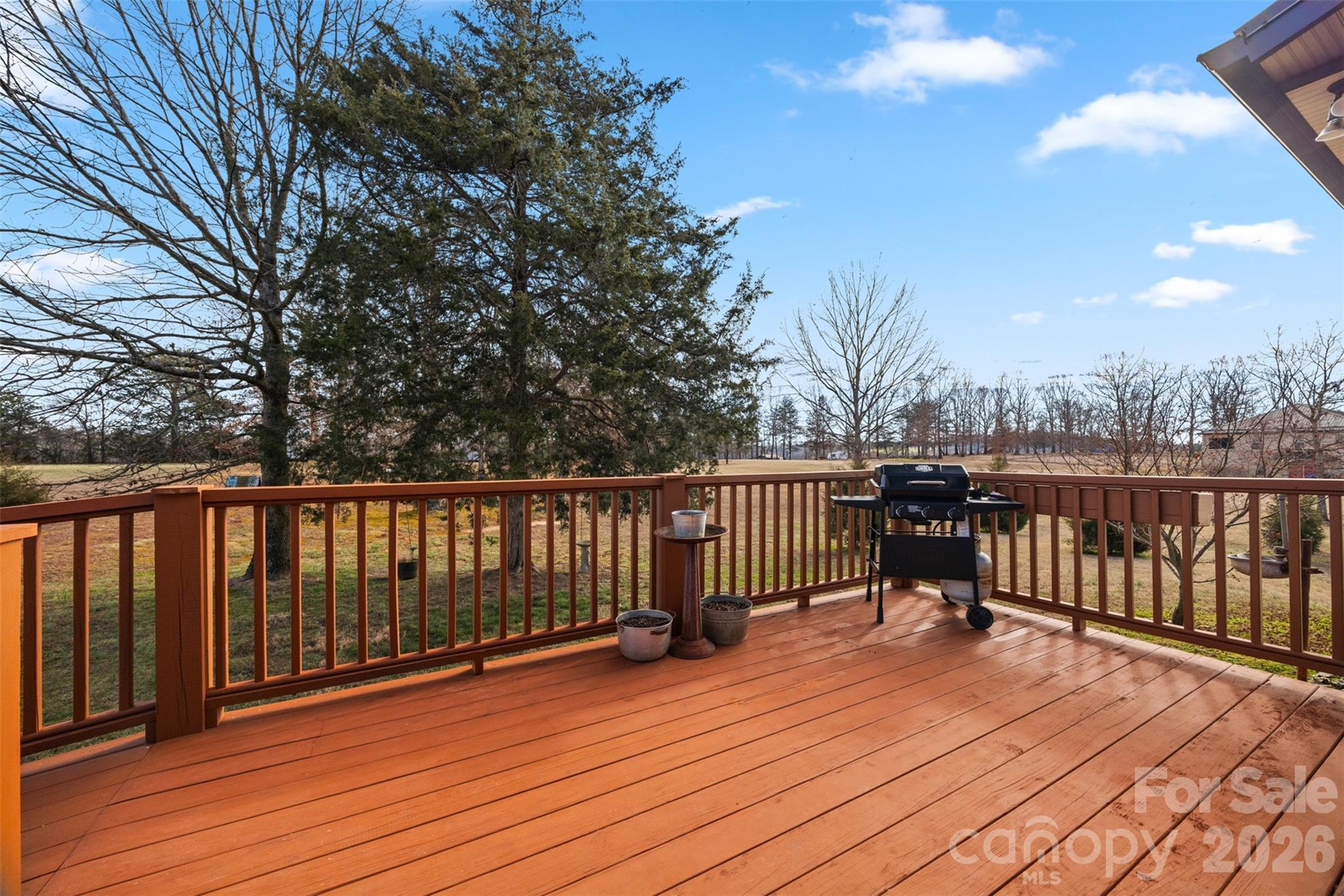 445 Warren Road Taylorsville, NC 28681 - Photo 48 of 48 a view of deck with chairs and wooden fence