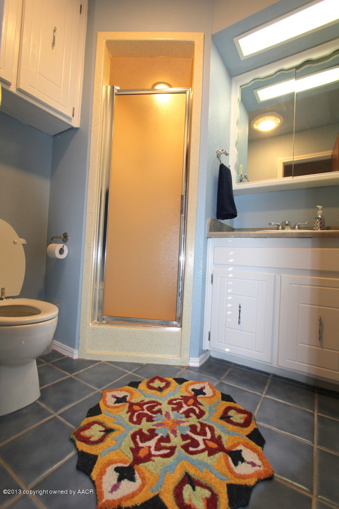 5304 South Fannin Street Amarillo, TX 79110 - Photo 10 of 23 a bathroom with a sink and a toilet