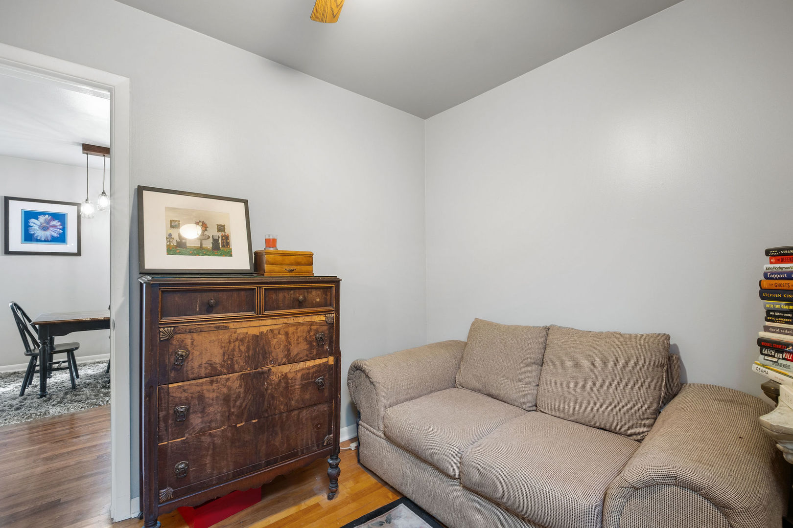1934 West Race Avenue Chicago, IL 60622 - Photo 28 of 35 a living room with furniture and a lamp with wooden floor