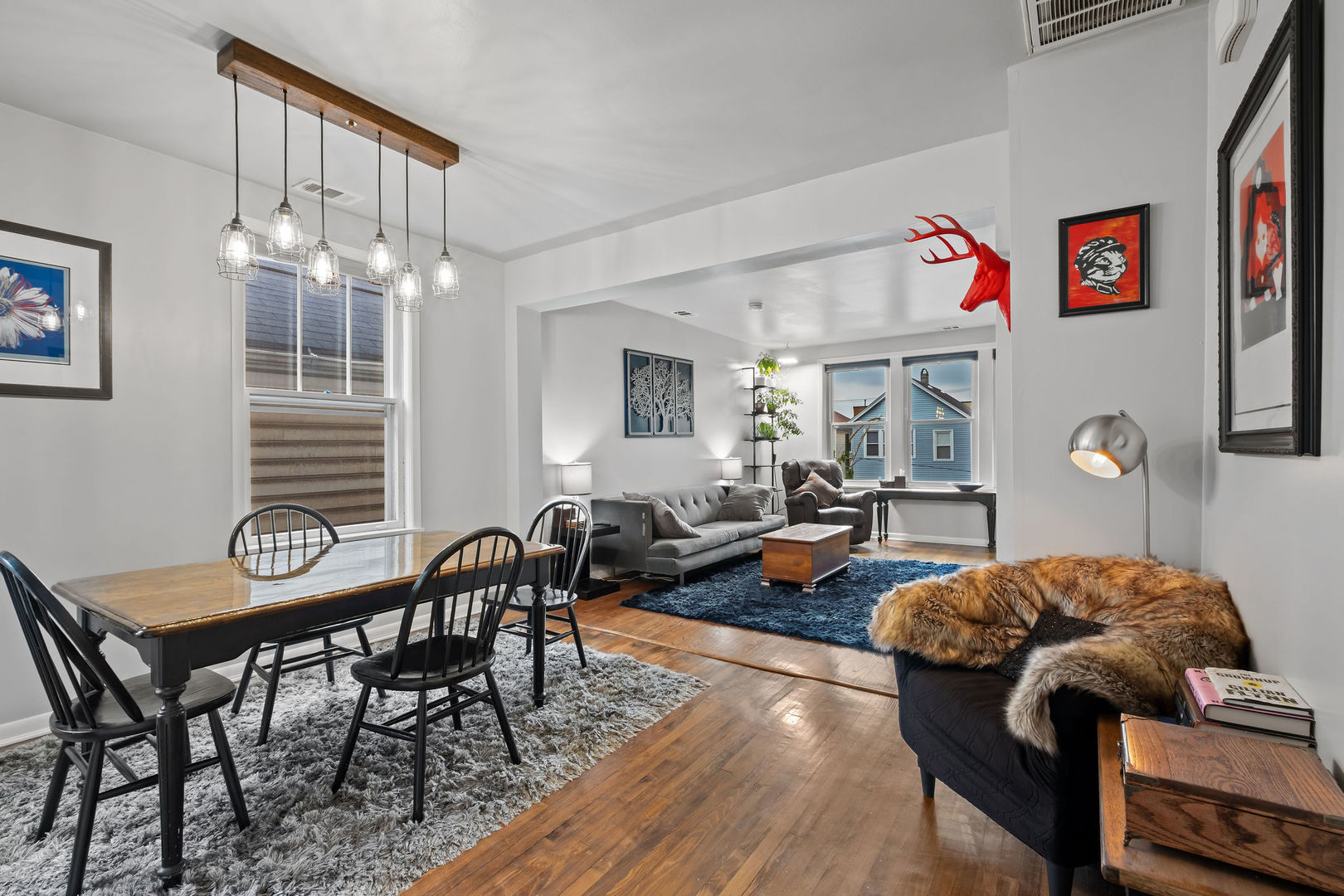 1934 West Race Avenue Chicago, IL 60622 - Photo 6 of 35 a living room with furniture and wooden floor