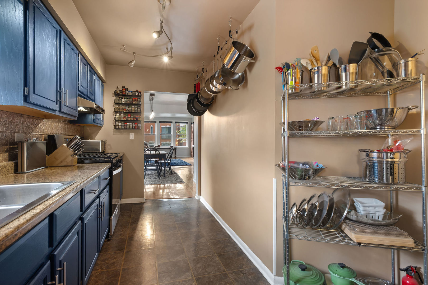 1934 West Race Avenue Chicago, IL 60622 - Photo 9 of 35 a kitchen with sink cabinets and appliances