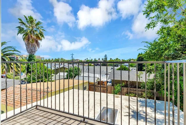 a view of a balcony