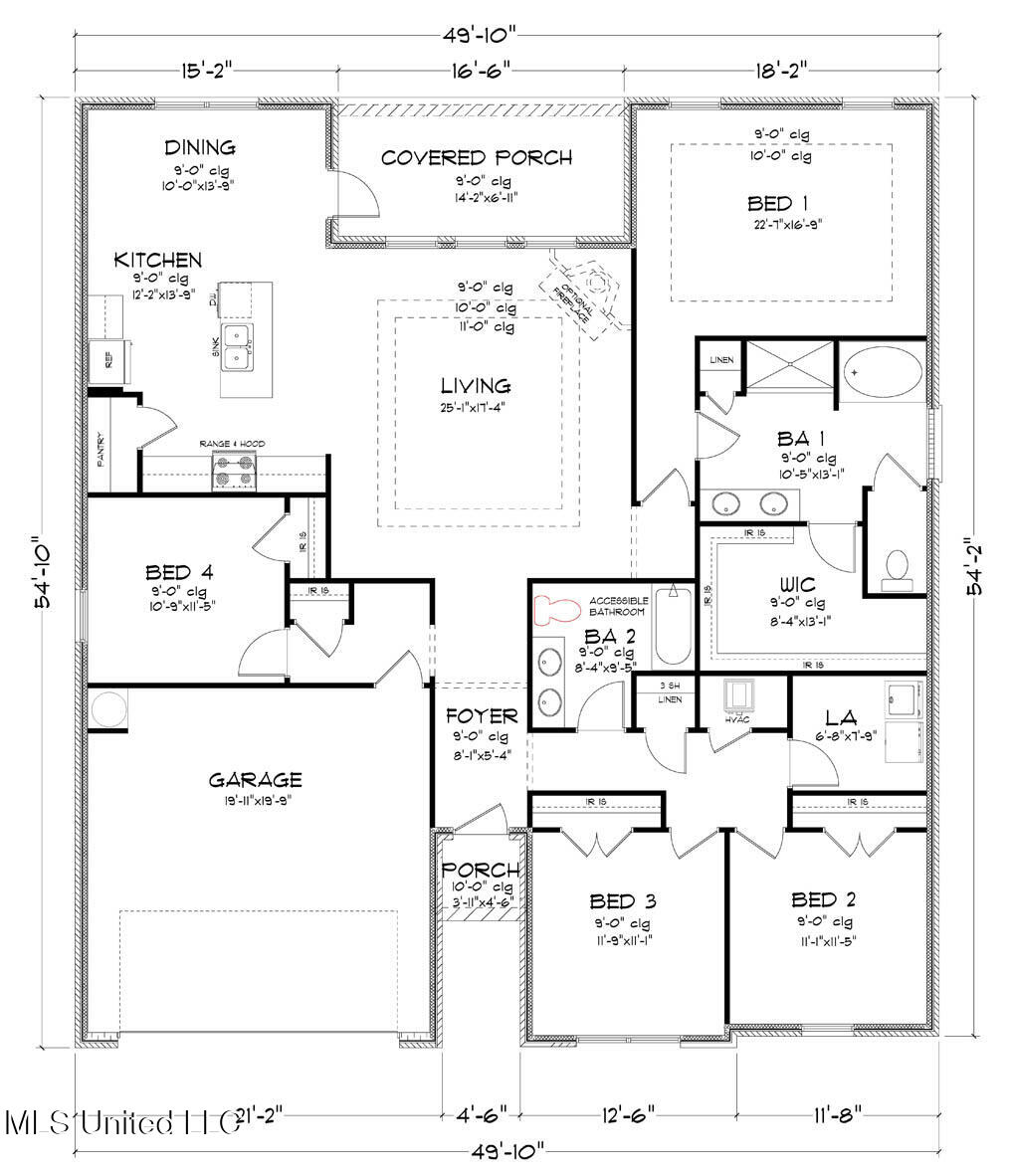 728 Honeysuckle Loop Canton, MS 39046 - Photo 34 of 35 JASMINE%20D%20FE%20FLOOR%20PLAN