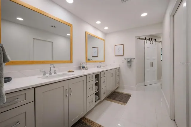 a bathroom with a shower and a toilet