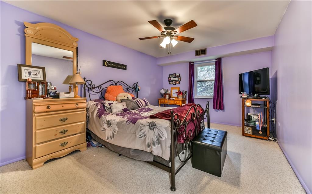 553 Sloop Road, Unit 28 Pittsburgh, PA 15237 - Photo 15 of 22 The large master has plenty of natural light, large closet, and newly installed ceiling fan.