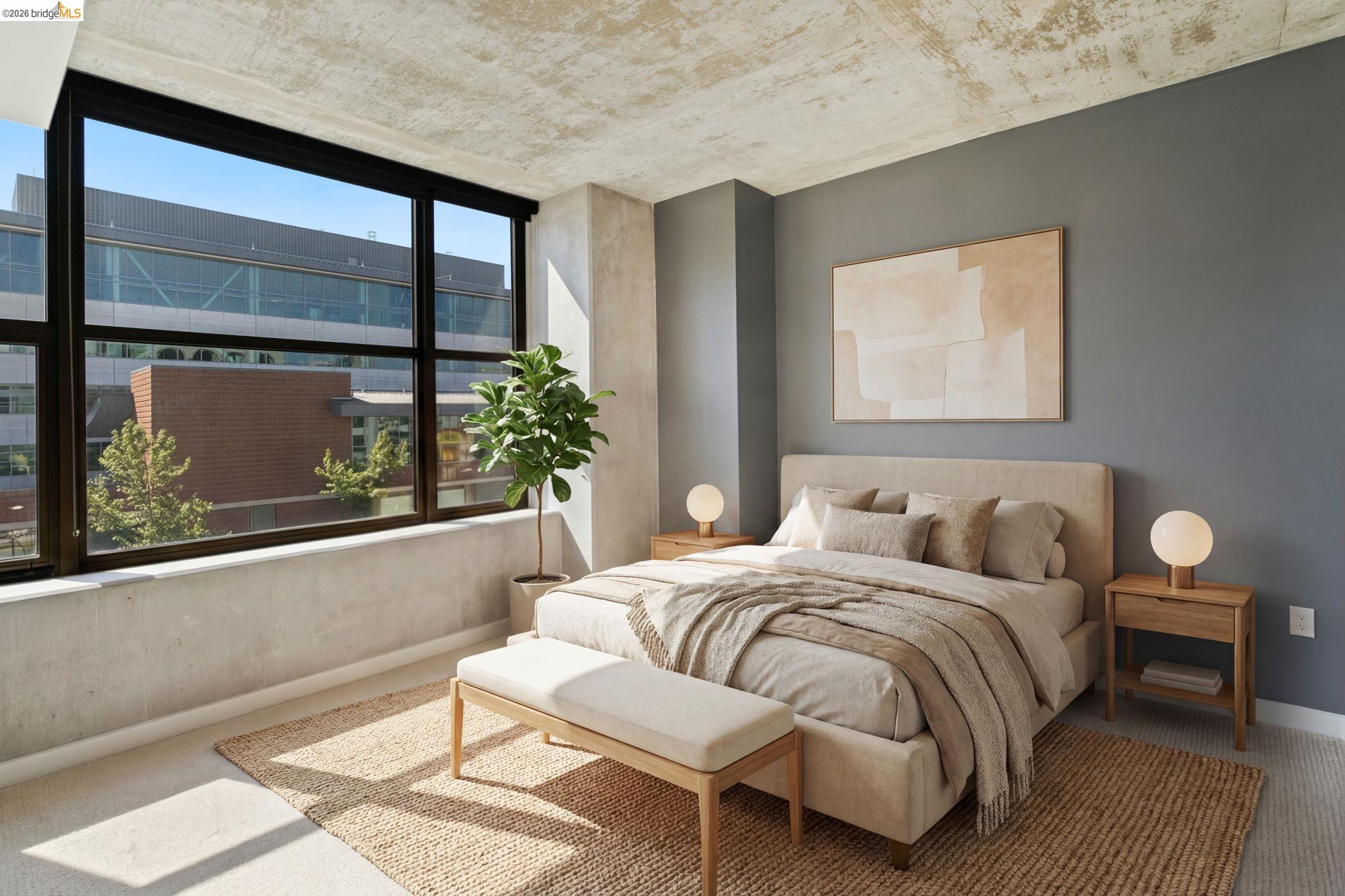 311 2nd Street, Unit 511 Oakland, CA 94607 - Photo 23 of 44 Carpeted bedroom with baseboards