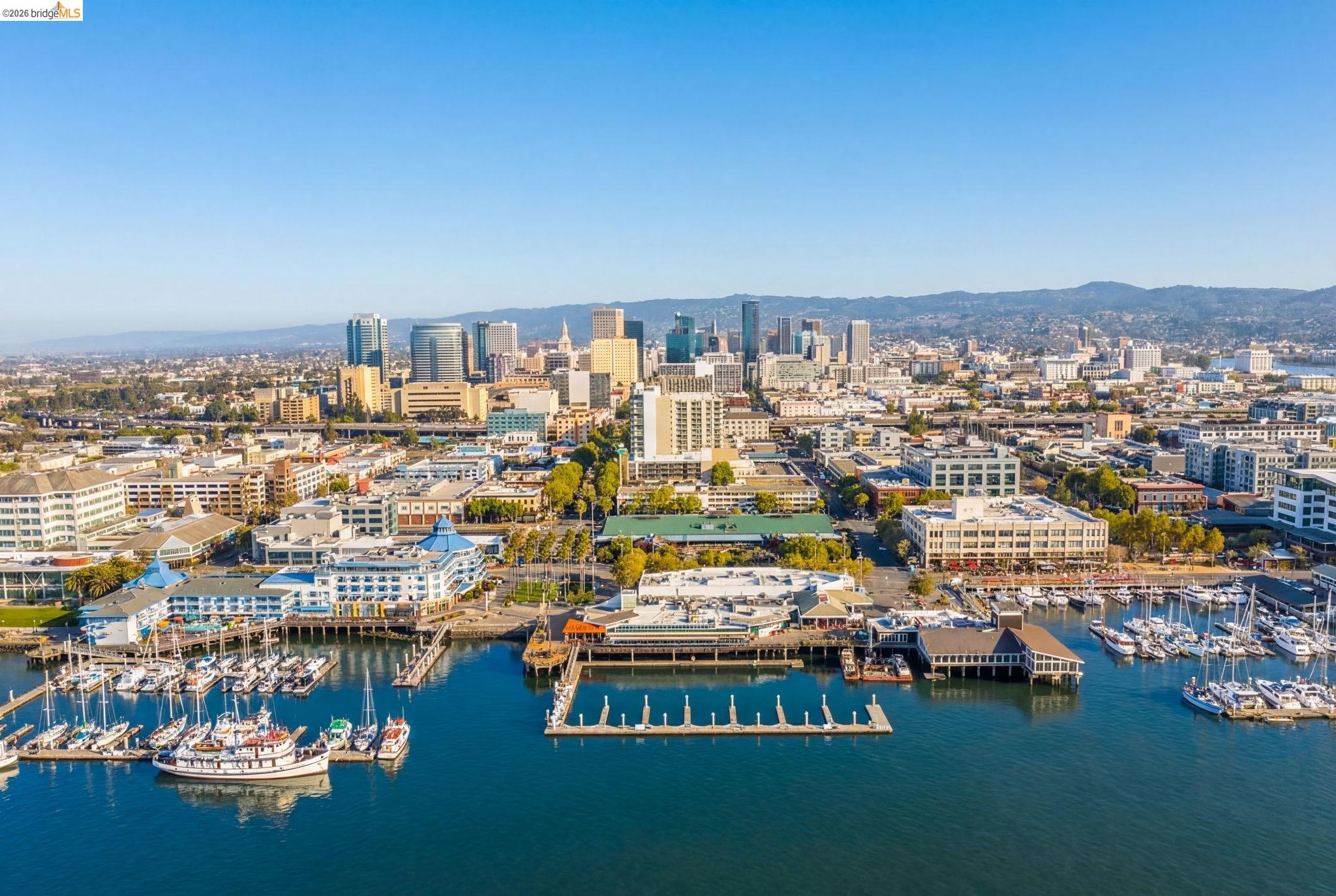311 2nd Street, Unit 511 Oakland, CA 94607 - Photo 42 of 44 View of urban area with numerous boat docks and a large body of water