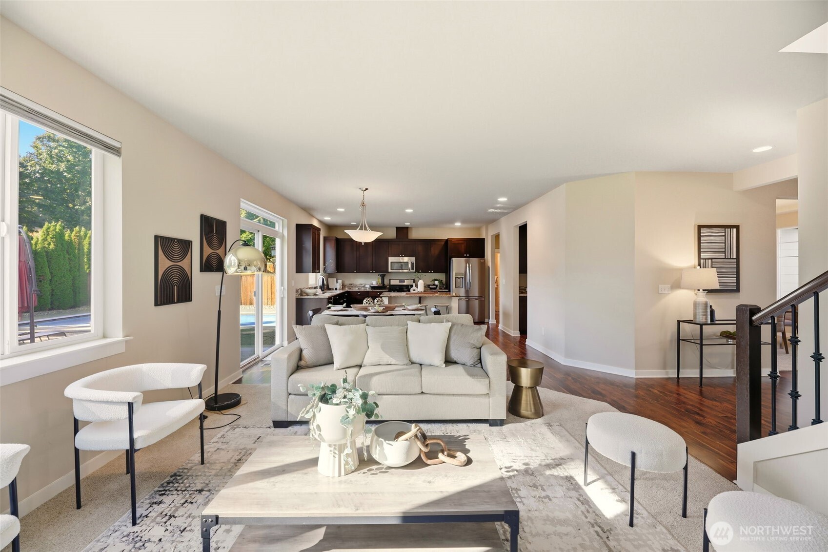 816 218th Street Southeast Bothell, WA 98021 - Photo 9 of 34 a living room with furniture and a large window