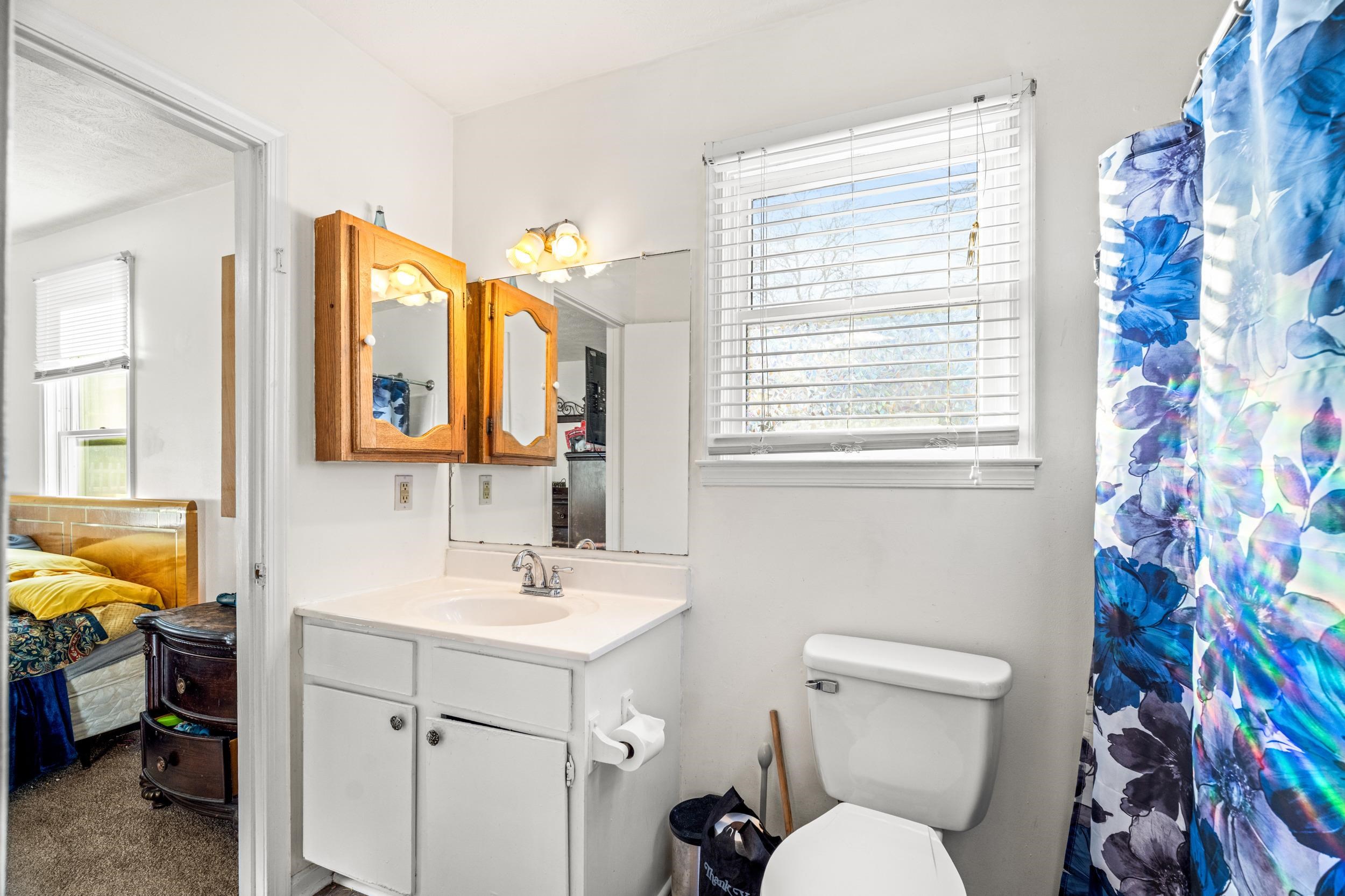 1316 East Main Street Waynesboro, VA 22980 - Photo 24 of 34 a bathroom with a toilet sink and mirror